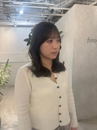 セミロング 絶対‼︎可愛い顔周り 💓レイヤー/しずくのヘアスタイル