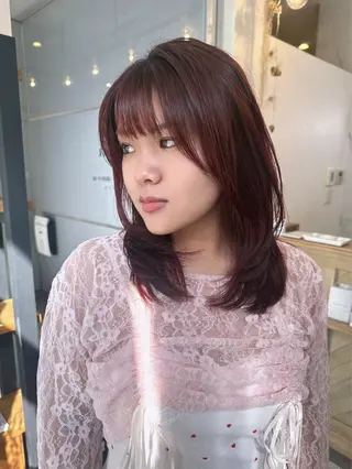 セミロング Zina 千早店 藤 辰也のヘアスタイル
