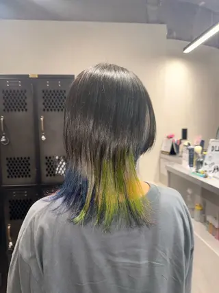 カラー ルシ🎨/ハイトーン デザイン/個性派のヘアスタイル