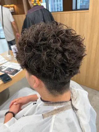 ショート パーマ メンズ メンズパーマカット 達人/涼のヘアスタイル
