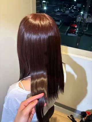 セミロング 🪐海外hair/パ ーマ/暖色/ミミ🌼のヘアスタイル