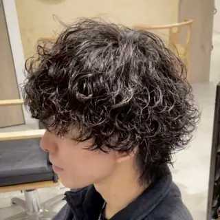 ショート パーマ メンズ メンズカット/ニュア ンスパーマkaitoのヘアスタイル