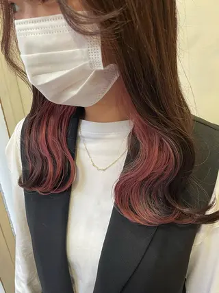 カラー 【店長】インナー指名 No.1戸塚優思のヘアスタイル