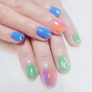 ネイル 手描きアート&推し活 🌟Wisteriaのネイルデザイン