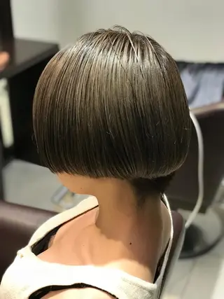 ショート カラー 溝口 和弘のヘアスタイル