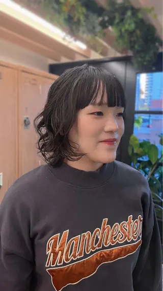 ミディアム 🪽ナチュラルヘア* 大下唯奈🪽🫧のヘアスタイル