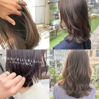 カラー パーマ ヘアアレンジ 髪質改善/韓国風 レイヤー/田村祐樹のヘアスタイル