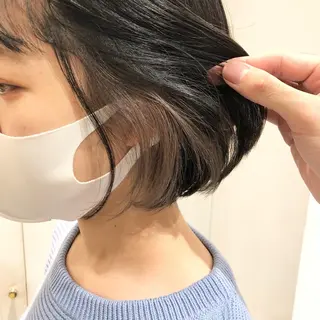ショート カラー 葵/レイヤーカット/ 韓国風/透明感カラーのヘアスタイル