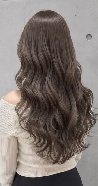 ロング カラー ハイトーンカラー が絶対可愛い✨泰聖✨のヘアスタイル