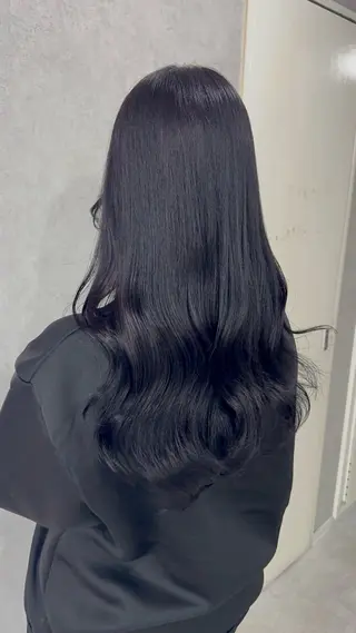 ロング カラー 赤み無し柔らかカラー 【梅田】madokaのヘアスタイル