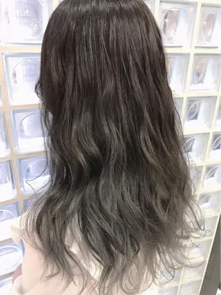ロング カラー パーマ ヘアアレンジ メンズ 神山 昌子のヘアスタイル
