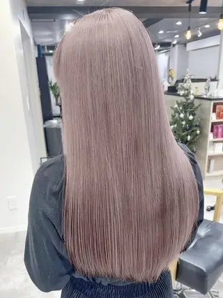 ロング カラー ダメージレス ストレート🌺那波のヘアスタイル