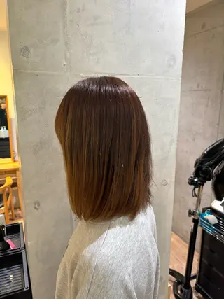 ミディアム カラー 大人かわいいショート ボブ🧡Mai🧡のヘアスタイル