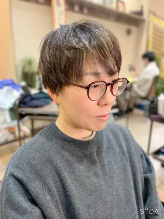 ショート カラー/フリーランス 鈴木 亜紀子のヘアスタイル