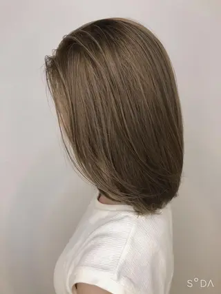 ミディアム Rubik難波樽本 譲二のヘアスタイル