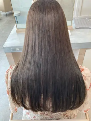 ロング カラー 荒川 賢人のヘアスタイル