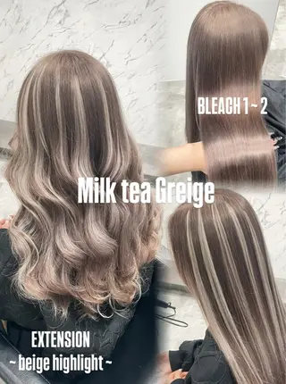 カラー 💗ROSEL／ KUREA💗のヘアスタイル