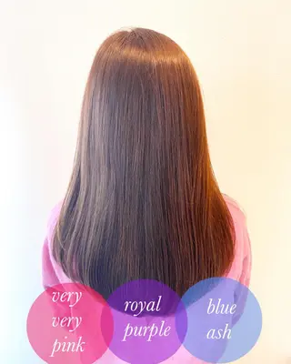 セミロング カラー 【ツヤ髪カラー】本郷 星音のヘアスタイル