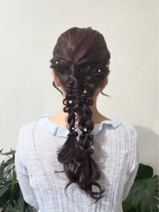 ロング ヘアアレンジ ヘアセットサロン /上坪愛美のヘアスタイル