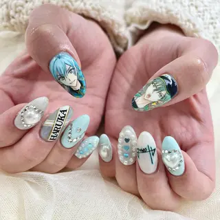 ロング 池袋痛ネイル Nok. 渡辺のネイルデザイン