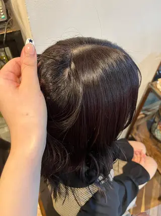 セミロング カラー sora /ブリーチ /レイヤーカットのヘアスタイル