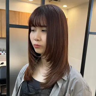 セミロング 美容師歴13年 川口のヘアスタイル