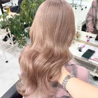 セミロング カラー パーマ ヘアアレンジ メンズ ⭐️ハイトーン⭐️ 💕SAKURA💕のヘアスタイル