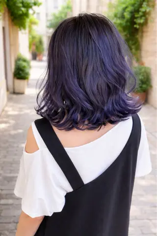 ミディアム カラー grand juteのヘアスタイル