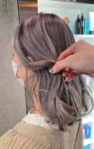 セミロング カラー お洒落カジュアル🍃 まなとのヘアスタイル