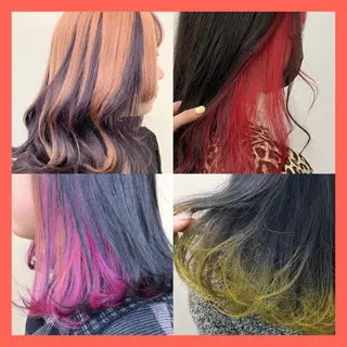 セミロング カラー 🎀 原宿/ブリーチ 🎀 ♡Reina♡のヘアスタイル