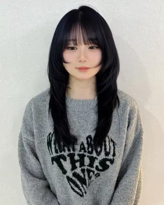 ロング バッサリカット募集中 星川まお𝜗𝜚のヘアスタイル