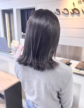 ミディアム レイヤー/艶髪カラー 森本くるみのヘアスタイル