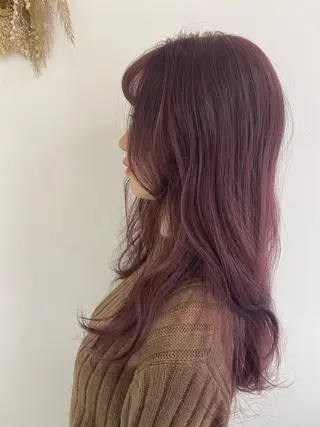 ロング カラー 銀座メンズ専門🖤 叶奈々のヘアスタイル