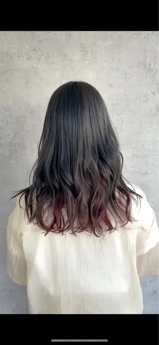 ロング カラー パーマ ヘアアレンジ メンズ キッズ ネイル マツエク・マツパ エビスザキレン／メン ズ／心斎橋🌳のヘアスタイル