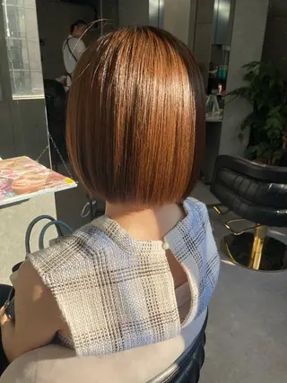 ショート 髪質改善☺︎縮毛矯正 ふじい まりんのヘアスタイル