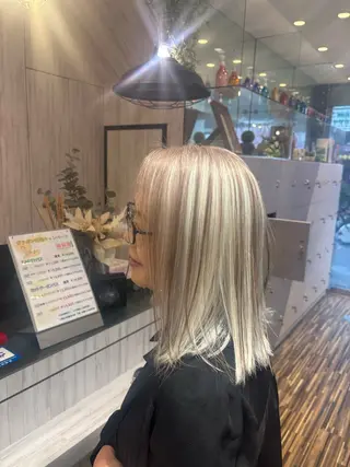 ミディアム EARTH 寺本尚生のヘアスタイル