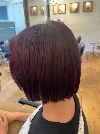ミディアム カラー Lagom なかだのヘアスタイル