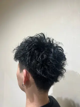 メンズ パーマ／メンズ ／ピンパーマ/横山のヘアスタイル