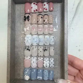 ネイル MAKI🍒堺筋本町 ガーリー/綺麗めのネイルデザイン