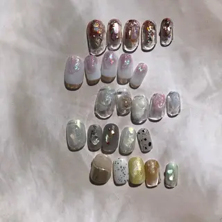 ネイル パラあり！フィルイン 美フォルムのネイルデザイン