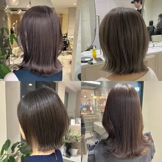 ショート カラー 透明感カラー🌿 グレージュ🐺陽介のヘアスタイル