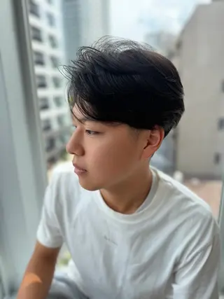 ショート パーマ 🔥メンズ特化方🔥 似合わせ💈三宅悠斗のヘアスタイル