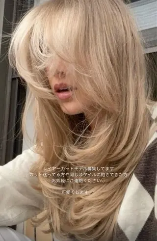 セミロング 木村 心海☆明石のヘアスタイル
