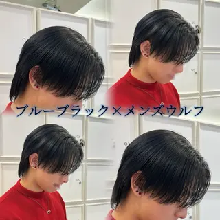 ミディアム カラー メンズ 🫧透明感艶カラー/ 縮毛矯正/愛莉🫧のヘアスタイル