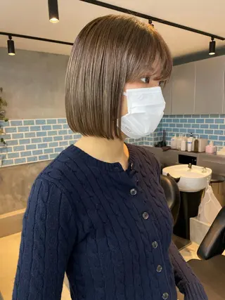 ショート カラー 👑ボブはお任せ ミヤノ👑のヘアスタイル