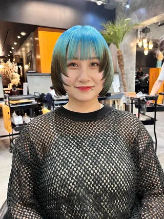 ショート カラー 圧倒的デザイン力 店長🎨RENAのヘアスタイル