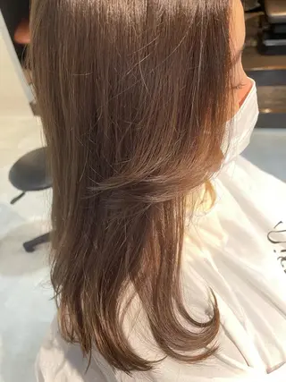 セミロング カラー m i k u n aのヘアスタイル