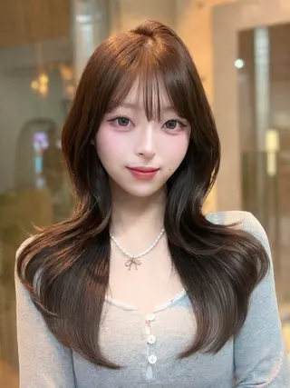 ロング カラー 韓国/透明感カラー みのり 🕊️のヘアスタイル