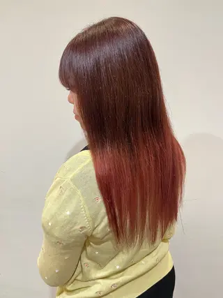 セミロング Honoka👧🏼 ルーツ、グラデ特化のヘアスタイル