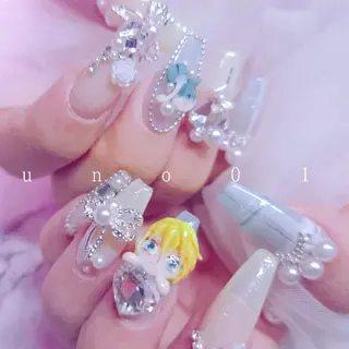 ネイル 梅田🦄中崎町🩵 u n o 0 1のネイルデザイン